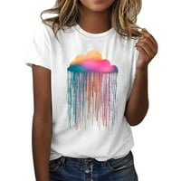 Žene Ležerne prilike Rainbow Ispiši majicu s kratkim rukavima