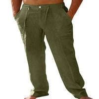 Grianlook muške lagane pantalone za vuču Elastični struk patentni salon sa loungewewwing yoga gumb hlače