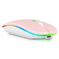 Punjiva Bluetooth tastatura i miš Combo Ultra Slim za Pad i All Bluetooth omogućen Android PC-Baby Pink