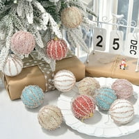 IakShop božićne kuglice za višekratnu upotrebu Prijenosni izdržljiv izdržljivog razbijanja božićne dekorativne