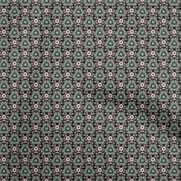 Onuone Georgette viskoza Crna tkanina Azijski Suzani Craft Projekti Dekor tkanina Štampano dvorištem