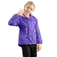 Dječje jakne djevojke 5t do 6t dječje dječake Dječji zimski kaput sa džepom jakna s kapuljačom, patentni