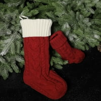 Popust Božićne ukrase Čarape Božićne spajanje čarapa Vunena privjesak za poklon bogosle