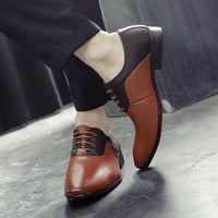 Muške kožne cipele klasične stilske kožne cipele za muškarce kliznu na PU kožnim gumenim potpednom petom