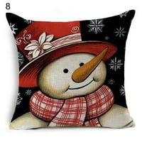 Sretan datum Xmas bacanje jastuk za jastuk Sretan božić sretan odmor Baby Njegove hladne vanjske snježne pahulje jelena pamučna pamučna jastučna ploča za kauč na kauč na razvlačenje