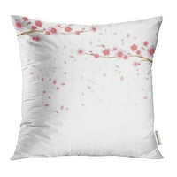 Podružnice Sakure i latica koje lete bijele jabučne ploče cvijeće cvjeta cvjeta jastučnice za jastuk
