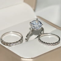 Nakit za žene Retro Rhinestone Diamond circon prstenovi Set Ženski modni trend Cijeli dijamantni zircon prsten ženski nakit dijamantski prstenovi za žene Slatki prsten trendy nakit poklon za nju