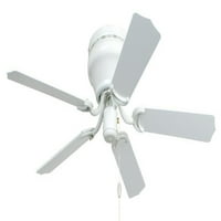Brilliante 52 '' stropni ventilator s lopaticama u bijelom od Craftmade BRC52WW u bijelom finišu