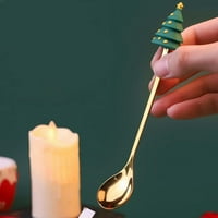 TOHUU nehrđajući čelik božićne kašike od nehrđajućeg čelika Set sa poklonom Bo sladoled supa od šećerne čeličine miješanja miješalica kuhinjska posuda za božićne poklone poklone
