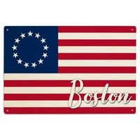 Boston, Massachusetts, Trinaest zvjezdica zastava, USA Zastava BIRCH WOOD Zidni znak