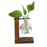 Jednostavan kreativni hidroponski drveni okvir mali vaza retro vaza jednostavna u zatvorenom vazni cvjetni
