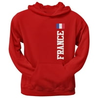 Svjetski kup Francuska crvena odrasla pulover Hoodie - Veliki