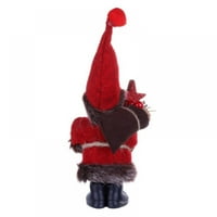 Prettyui božićna figura stoji plišani santa claus s kerozinskim svjetiljkama ukrasi za uređenje kućišta