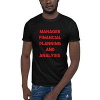3xl Crveni menadžer Financijsko planiranje i analiza kratkih rukava pamučna majica po nedefiniranim