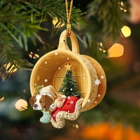 Heiheiup Božićni privjesak Ornamenti ORNAMENTI Božićni ukrasi Božićne stablo ukrasi ukrasi Zatvoreni