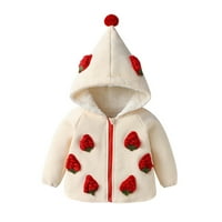 Ealoyty Lagana jakna za djevojke Djeca puna jakna s kapuljačom sa kapuljačom jesen zimska odjeća
