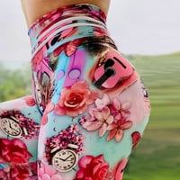 Hanas Hlače Ženski višak struka Work Works Yoga kratke hlače Skriveni džepovi Atletska kratke hlače