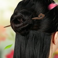 Vintage kosa štapići prirodni drva za kosu Chipnon Pin za kosu za žene dame