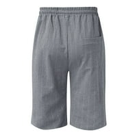 Muška povremena kratke hlače za plažu Ljeto ravna široka noga elastični struk salone za salon za redovito