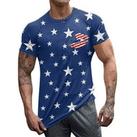 Muška košulja Američka zastava Dan nezavisnosti kratkih rukava 4. jula Print plaža Majica