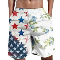 Popust Bermuda kratke hlače za muškarce patchwork šorc sa džepovima hlače na plažima elastične struke,