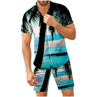 Muška ležerna majica s kratkim rukavima i kratke hlače za kratke hlače i plaže odijela Oprema za regulaciju