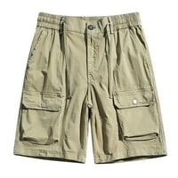 Muški teretni kratke hlače Elastični struk Ležerne prilike ljetne kratke hlače Lagana sa više džepova