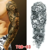 Cieken Men Arm Arm Tattoo Privremene tetovaže naljepnice Lažni Tatoo Hot 3D Art Vodootporan
