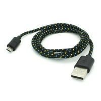 Crna pletena 10FT dugi USB kabel Brzi punjač za sinkronizirani žica izdržljiv podaci sinkronizacija