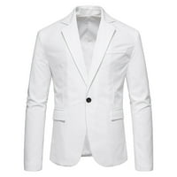 Zodggu Blazers odijelo za muškarce s dugim rukavima Tuxedo Slim Fit Solid Sports Business Džepna kancelarija