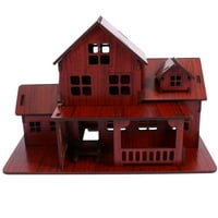 Sastavljanje kuće Drveni model Edukativna igračka Kreativni zanatski dekor dekornog dela desktop