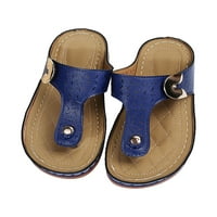 Ženske lagane otvorene papuče za nožni prste dnevno Flip Flops Comfort za odmor Slingback Sandale