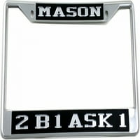 Mason 2B Pitaj licencni okvir [srebrni standardni okvir - Crni srebrni - auto kamion]