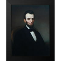 Highsmith, Carol crni moderni uokvireni muzej umjetnički print pod nazivom - Abraham Lincoln portret