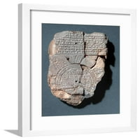 Babilonska karta svijeta uokvirena ispis zidna umjetnost koju prodaje Art.com