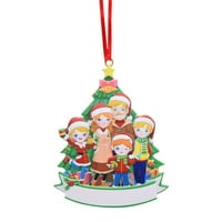 Sudy Božićno drvce Viseći privjesak Ornament s Orrnament s Ornama Ukrasi porodičnog dekora Tree DIY