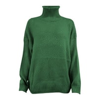 Ženski modni džemperi za žene plus veličine sa ramena Ležerne prilike Pletene pulover dugih rukava za
