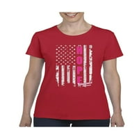 - Ženska majica kratki rukav, do žena veličine 3xl - nada američka zastava