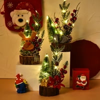 Wendunide Decor Decor Božić Decrocristmas Tree Mini božićno drvce Mali božićno stablo Stollop Božićna