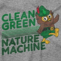 Drvena sova Očistite zelenu platursku mašinu Romper Boys ili djevojke Dječje dijete Brisco marke 18m