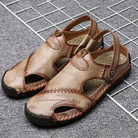 Ljetne sandale muškarci Kožne klasične rimske sandale papuče na otvorenom pakelar na plaži gumeni flip
