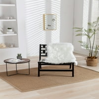 Akcentna stolica, sredina vijeka modernog drvenog okvira, posteljina tkanina za čitanje s jednim ležajem