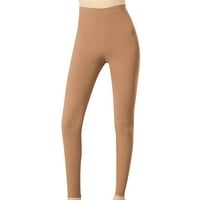 Casual pantalone za žene Čvrste boje mršave donje hlače tople hlače tanke i mršave donje hlače veličine