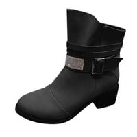 Zunfeo Womenske cipele - čizme - snežne čizme Čvrste vintage Slouch čizme Awesome čizme Božićni pokloni
