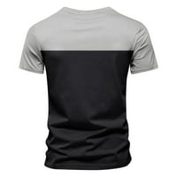 Crne majice Muške veličine Velike majice vrat T Ljeto majica kratkih rukava Casual 3D muns Top digitalni