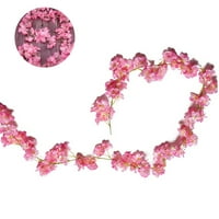 Umjetni trešnje cvjetovi vinove loze viseći svileni cvjetovi vijećnica za zabavu za vjenčanje