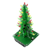 Besponzon DIY elektronski modul Kit Tri-Color bljesak simulacije božićne led stabla umjetna mini božićna