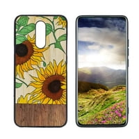 Ljeto-suncokret-ploče za drvo-telefon - telefon za telefon za LG Xpression Plus Case Muške žene, Fleksibilna