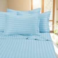 Klasični komfor luksuzni mekani posteljici Dobby Stripe Sheet Set