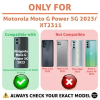 Talozna tanka kućišta telefona Kompatibilan je za Motorola moto G Snaga 5g, Polka Dot Print, W stakleni